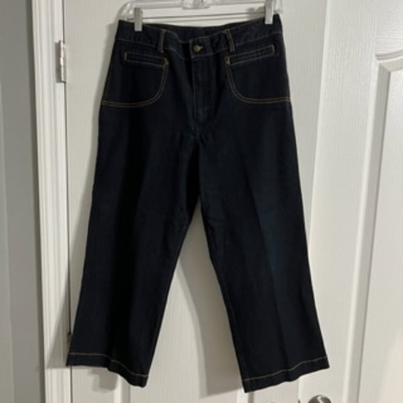 Chico's Women's Cropped Jeans 8 Blue Chico's Size 1 - Picture 1 of 11
